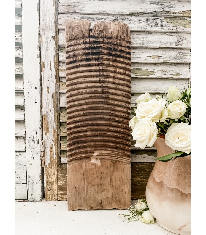 Antique European Wood Wash Board - Beautiful Patina/weathered wood